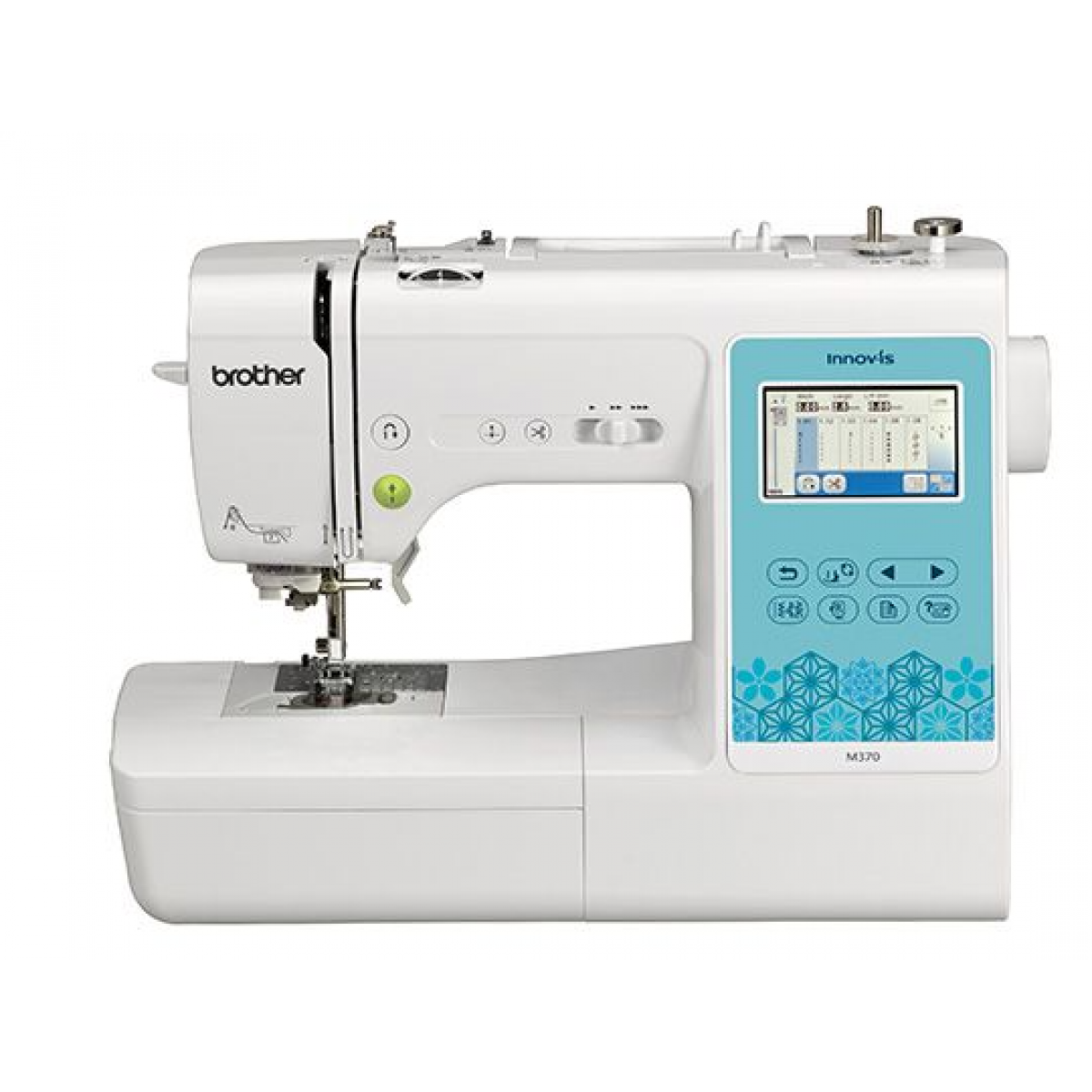 Brother Innovis M370 家用縫紉刺繡機: 181線跡、135刺繡圖案、WiFi連接、觸控螢幕